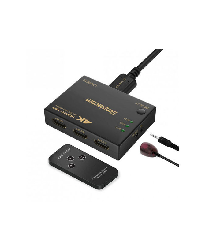 Buy Simplecom Ultra HD 3 Way HDMI Switch 3 IN 1 Out Splitter CM303