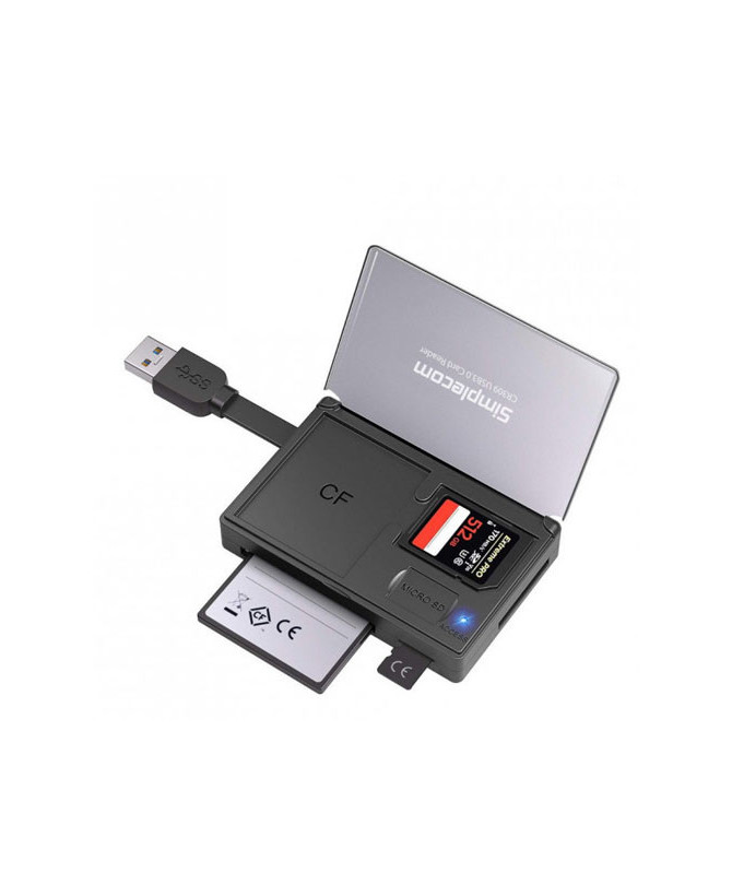 Buy Simplecom 3-Slot SuperSpeed USB 3.0 Card Reader CR309 with Card Storage Case