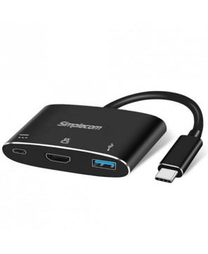 Buy Simplecom USB 3.1 Type C to HDMI USB 3.0 Adapter with PD Charging DA310