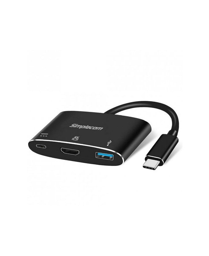 Buy Simplecom USB 3.1 Type C to HDMI USB 3.0 Adapter with PD Charging DA310