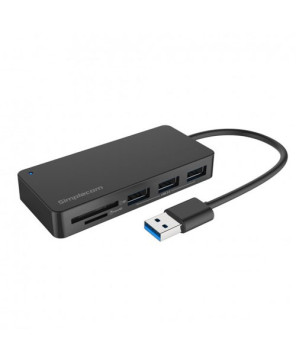 Buy Simplecom 3 Port USB 3.0 Hub with Dual Slot SD MicroSD Card Reader CH368