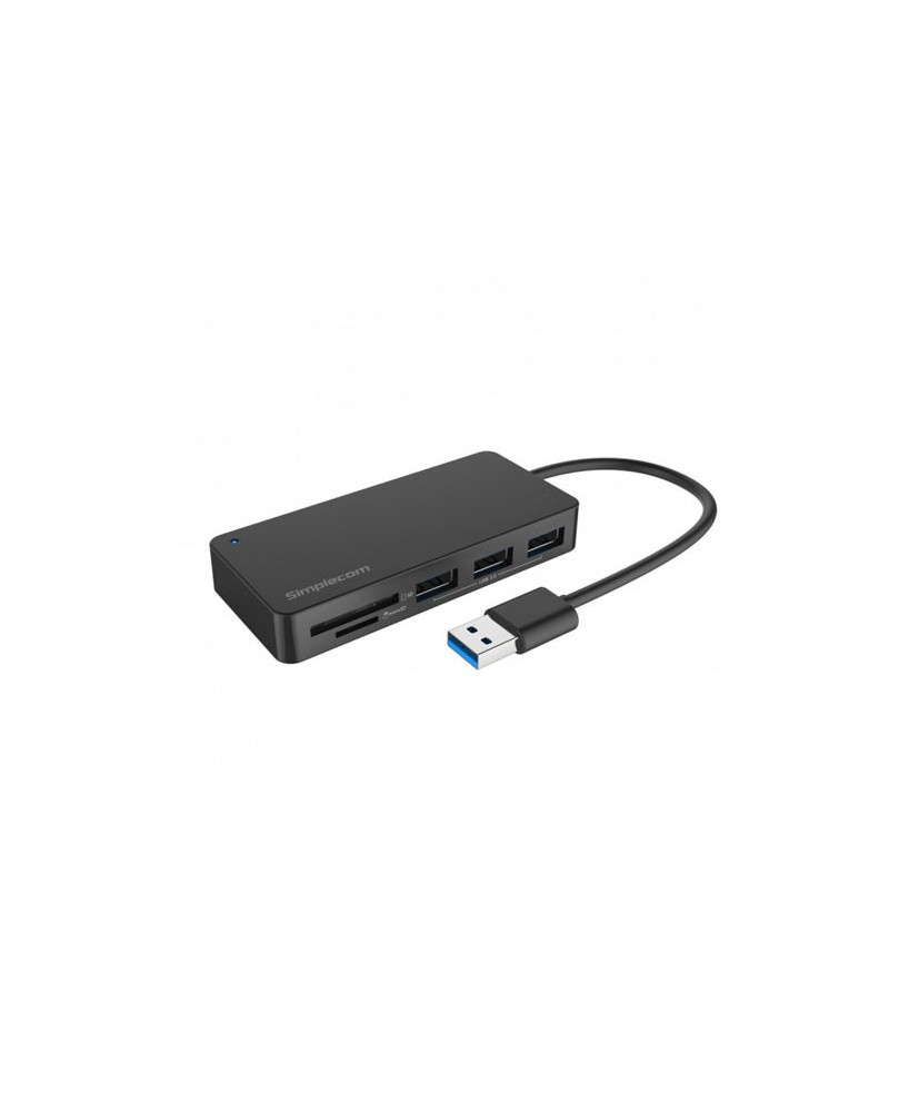 Buy Simplecom 3 Port USB 3.0 Hub with Dual Slot SD MicroSD Card Reader CH368