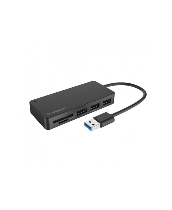 Buy Simplecom 3 Port USB 3.0 Hub with Dual Slot SD MicroSD Card Reader CH368