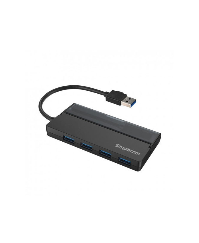 Buy Simplecom Portable 4 Port USB 3.2 Gen1 with Cable Storage CH329-BLK