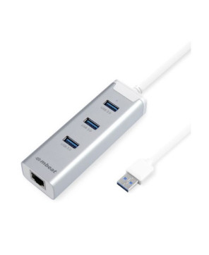 Buy mBeat Hamilton 3-Port USB 3.0 Hub with Gigabit Ethernet MB-HUB33E for Ultrabook and macbook AIR