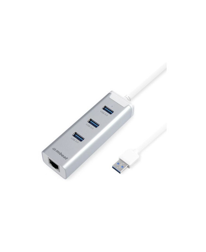 Buy mBeat Hamilton 3-Port USB 3.0 Hub with Gigabit Ethernet MB-HUB33E for Ultrabook and macbook AIR