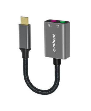 Buy mBeat Elite USB-C to 3.5mm Audio and Microphone Adapter MB-XAD-CAXM for Computers, Tablets and Smartphones