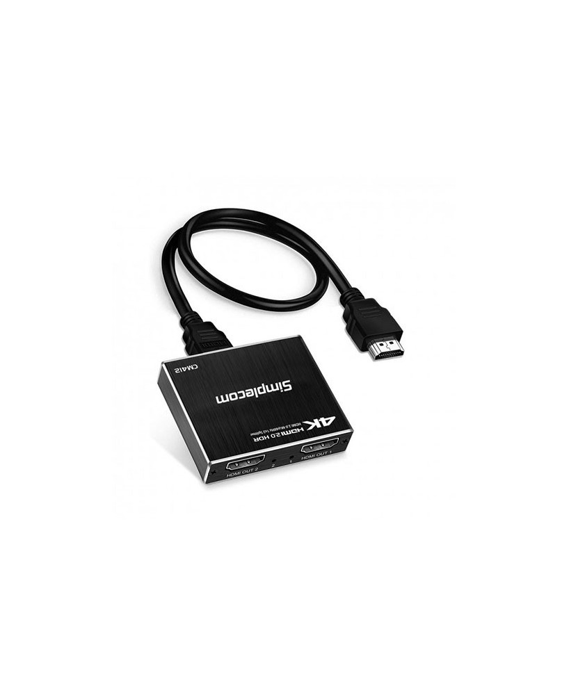 Buy Simplecom HDMI 2.0 1x2 Splitter with 2 Port HDMI Duplicator CM412