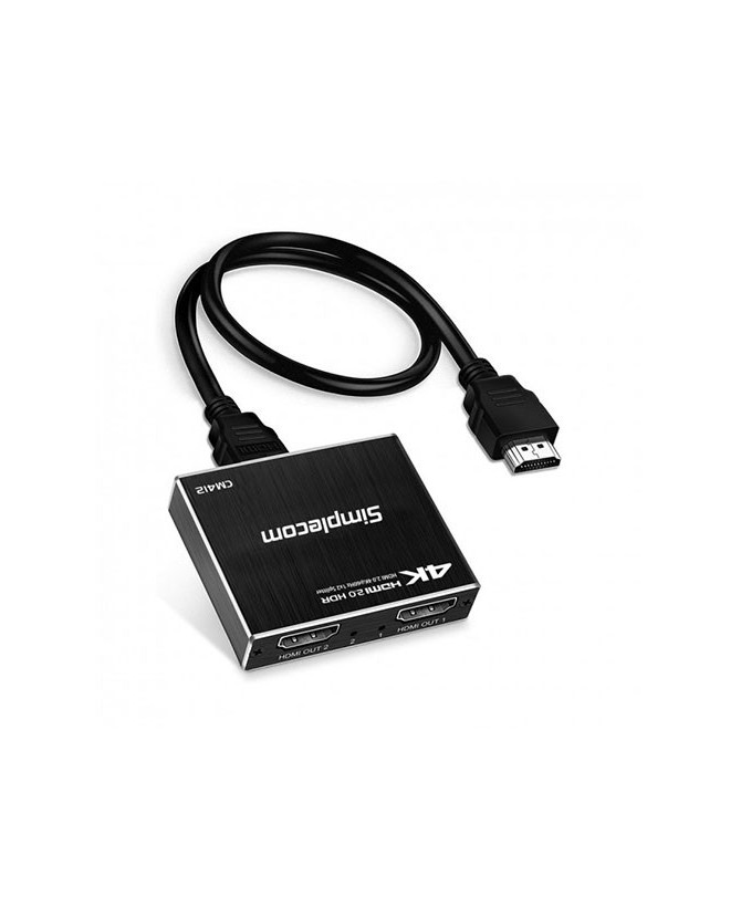 Buy Simplecom HDMI 2.0 1x2 Splitter with 2 Port HDMI Duplicator CM412