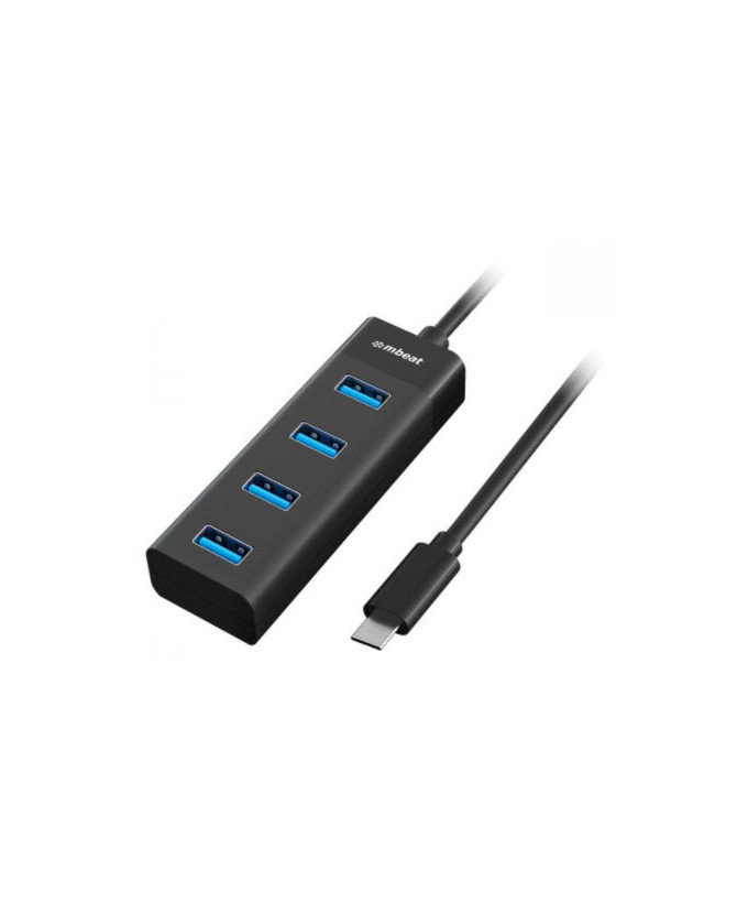 Buy mbeat USB-C to 4-Port USB 3.0 Hub in Black MB-C3H-4K