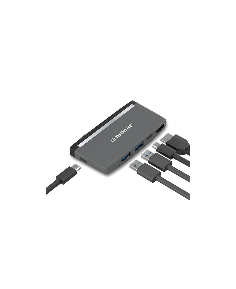 Buy mbeat Essential Pro 5-in-1 USB-C Hub MB-UCH-59GRY