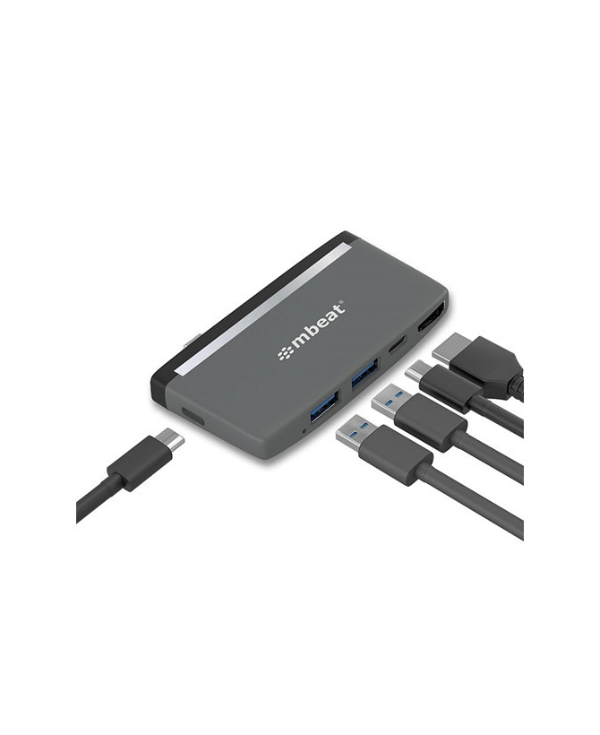 Buy mbeat Essential Pro 5-in-1 USB-C Hub MB-UCH-59GRY