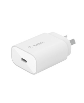 Buy Belkin BOOST CHARGE 25 Watt PD 3.0 USB-C Power Adapter In White WCA004AU1MWH-B6