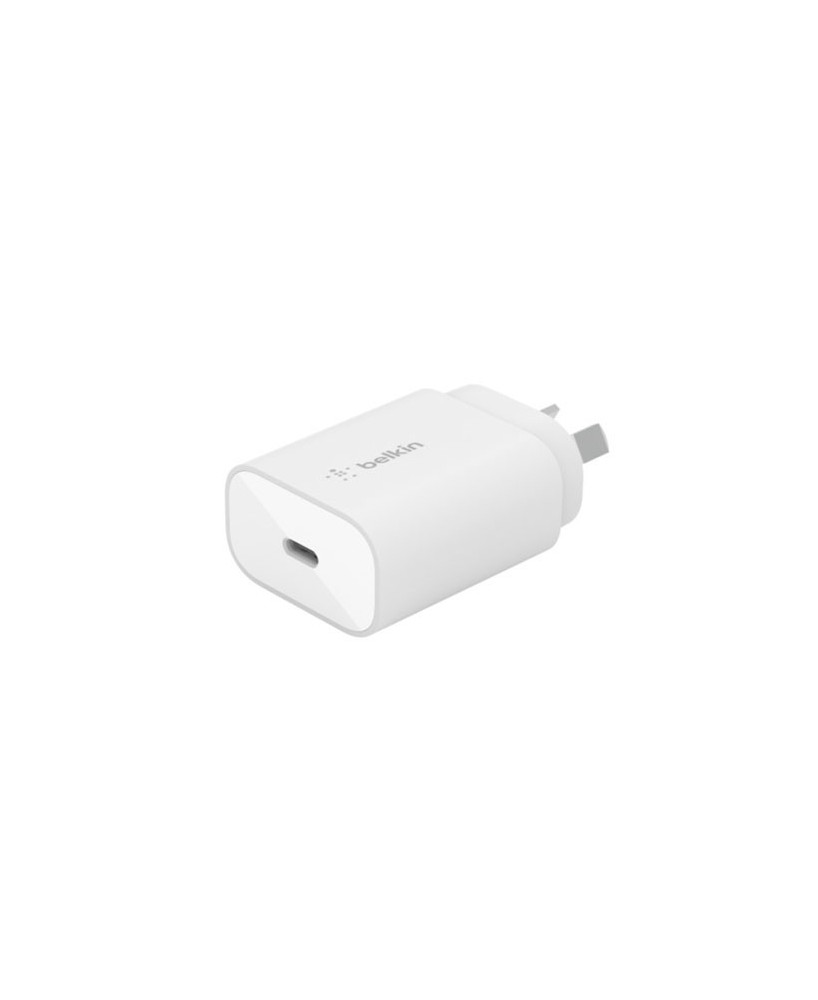 Buy Belkin BOOST CHARGE 25 Watt PD 3.0 USB-C Power Adapter In White WCA004AU1MWH-B6