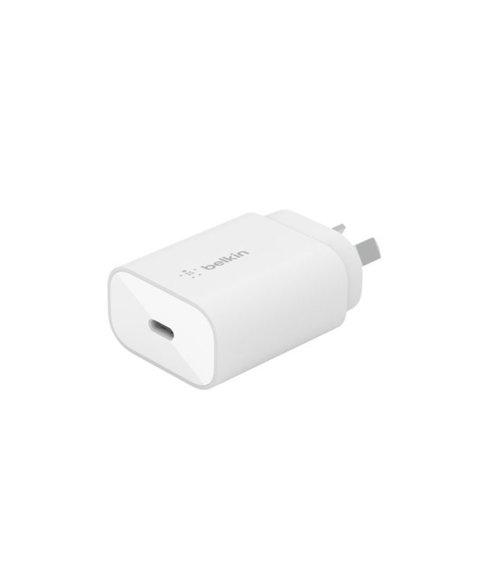 Buy Belkin BOOST CHARGE 25 Watt PD 3.0 USB-C Power Adapter In White WCA004AU1MWH-B6