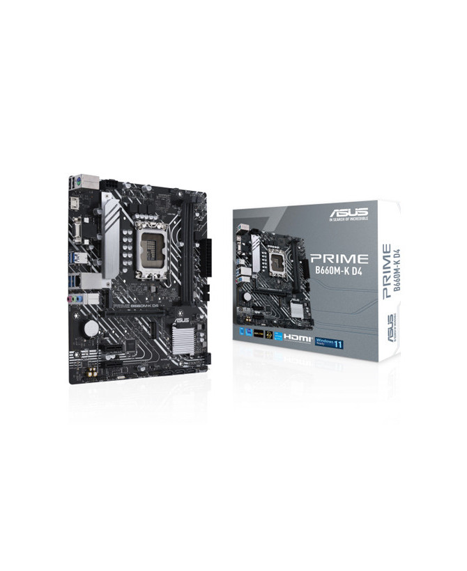 Asus PRIME B660M-K D4 Intel B660 LGA-1700 DDR4 SDRAM Micro ATX Desktop Motherboard