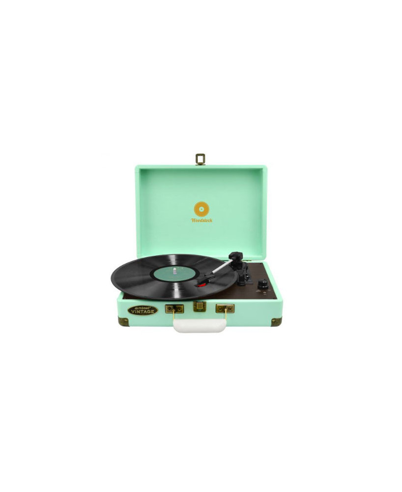 Buy mBeat Woodstock Retro Turntable Player inTiffany Blue MB-TR89TBL