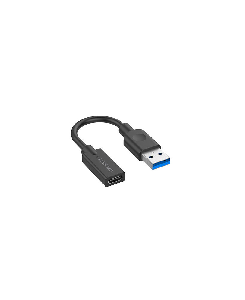 Cygnett Essential 10cm USB-A Male to USB-C Female Cable Adapter in Black CY3321PCUSA