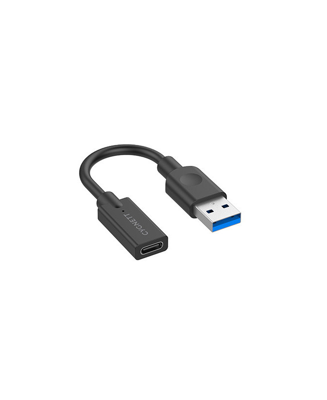 Cygnett Essential 10cm USB-A Male to USB-C Female Cable Adapter in Black CY3321PCUSA