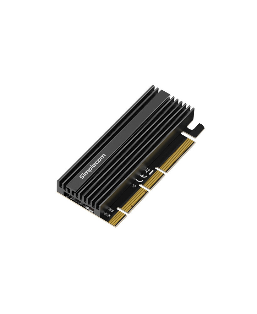 Simplecom EC415B NVMe M.2 SSD to PCIe x4 x8 x16 Expansion Card with Aluminium Heat Sink EC415B