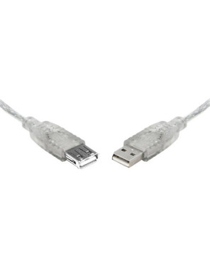 Buy 8Ware 1m USB 2.0 Extension Cable Male to Female Transparent UC-2001AAE