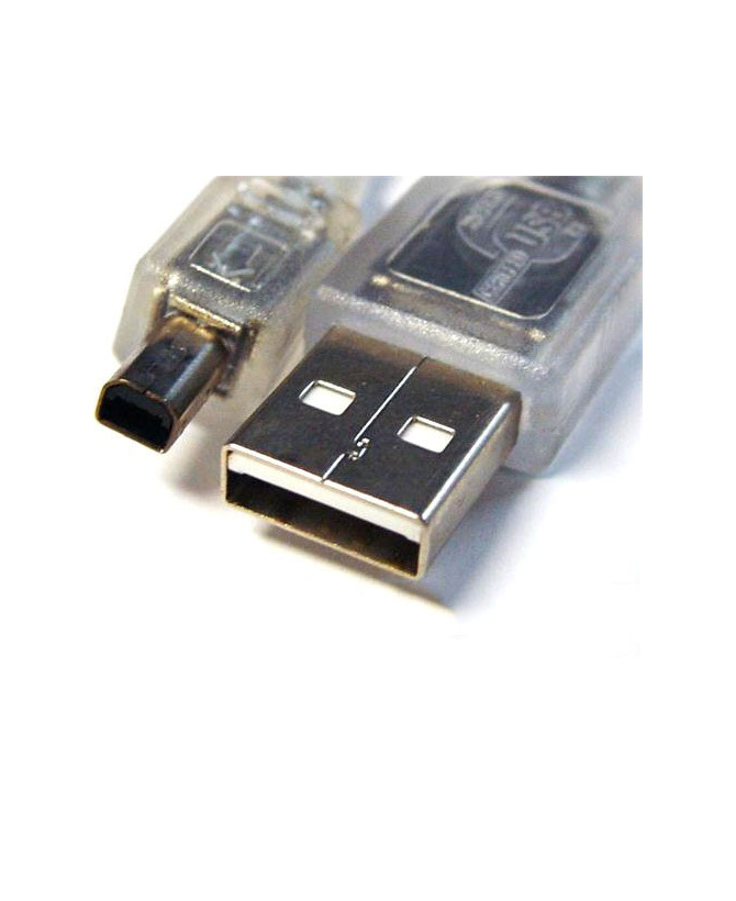 Buy 8Ware USB 2.0 Cable 3m A to B 4-pin Mini Transparent Metal Sheath UL Approved UC-2403ABN