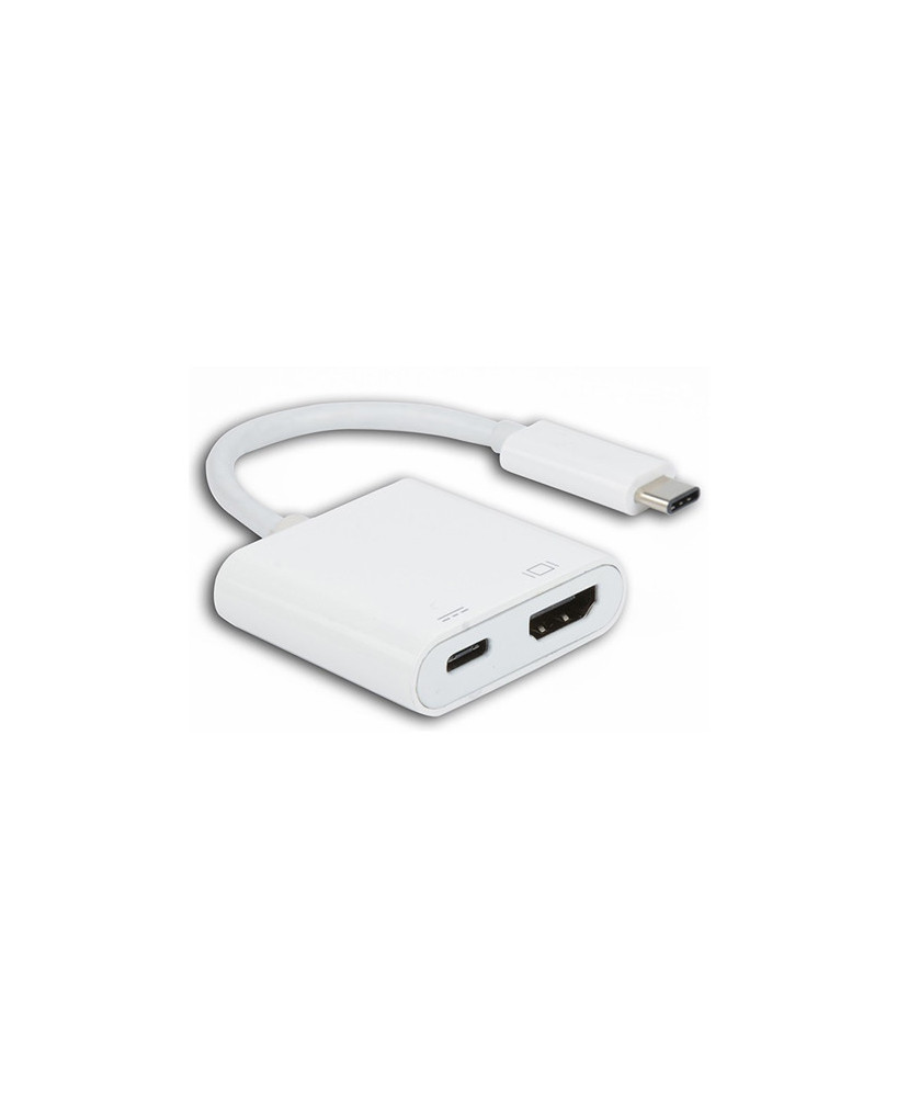 Buy 8Ware USB Type-C to HDMI Adapter Cable with Type-C Charging Port in White 8WD-CH01