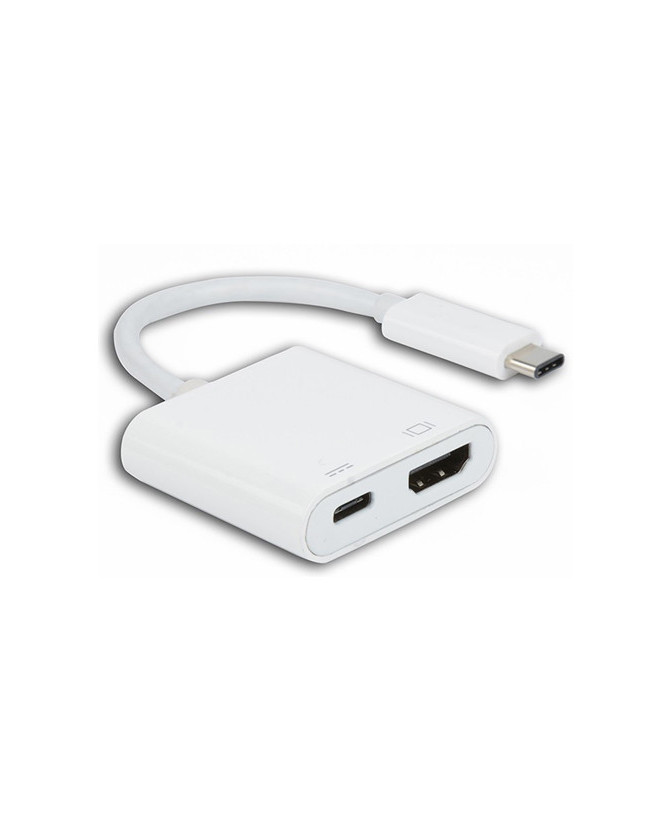 Buy 8Ware USB Type-C to HDMI Adapter Cable with Type-C Charging Port in White 8WD-CH01