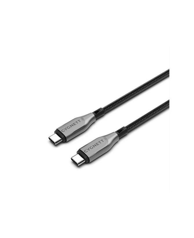 Buy Cygnett Armoured 1m 3.1 USB-C to USB-C Cable CY4674PCTYC in Black