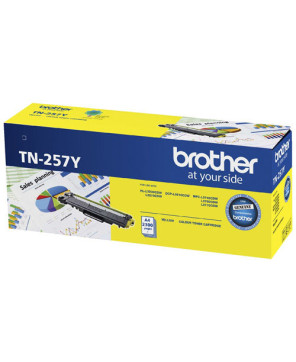 Buy Brother TN-257Y High Yield Colour Laser Toner Cartridge in Yellow