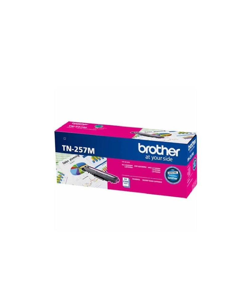 Buy Brother TN-257M High Yield Colour Laser Toner Cartridge in Magenta