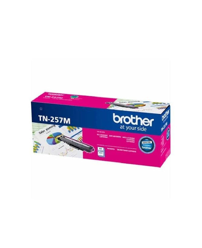 Buy Brother TN-257M High Yield Colour Laser Toner Cartridge in Magenta