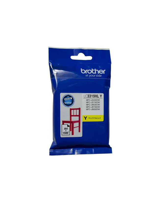 Buy Brother LC-3319XLY Yellow High Yield Ink Cartridge - 1500 pages