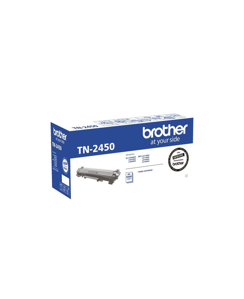 Buy Brother TN-2450 Genuine High Yield Black Toner Cartridge - 3,000 pages