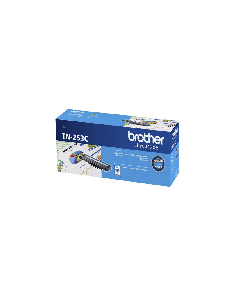 Buy Brother Cyan Toner Cartridge TN-253C for HL-3230CDW, 3270CDW, DCP-L3015CDW, MFC-L3745CDW, L3750CDW and L3770CDW