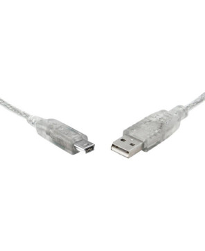 Buy 8ware 1m USB-A 2.0 to Mini USB-B Cable in Transparent UC-2001ABN