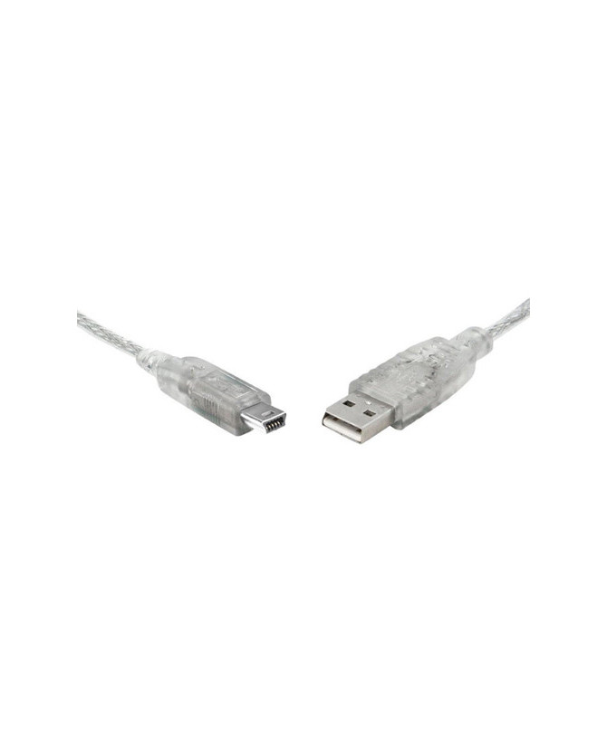 Buy 8ware 1m USB-A 2.0 to Mini USB-B Cable in Transparent UC-2001ABN