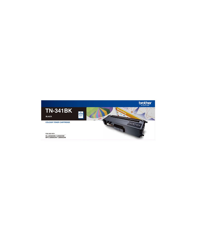 Buy Brother Standard Yield Black Colour Laser Toner Cartridge TN-341BK For HL-L8250CDN/8350CDW & MFC-L8600CDW/L8850CDW