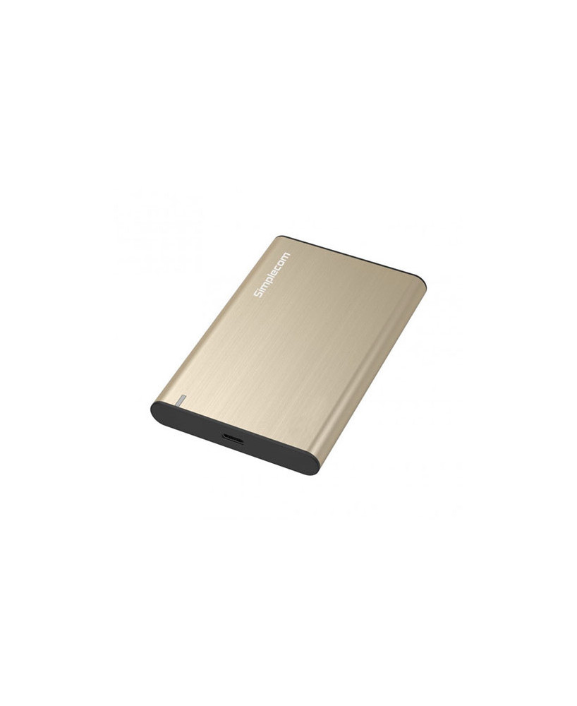 Buy Simplecom SE221 Aluminium 2.5'' SATA HDD/SSD to USB 3.1 Enclosure in Gold SE221-GOLD