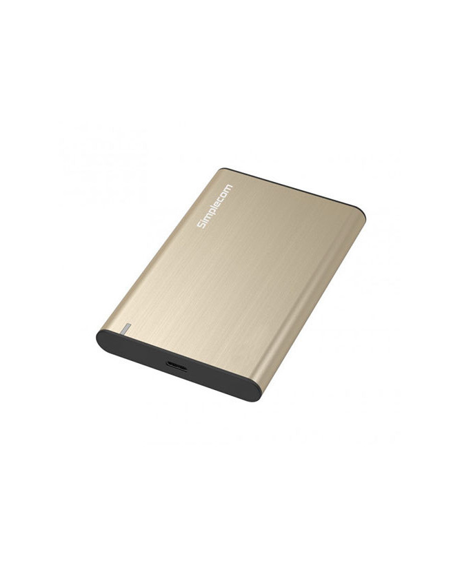 Buy Simplecom SE221 Aluminium 2.5'' SATA HDD/SSD to USB 3.1 Enclosure in Gold SE221-GOLD