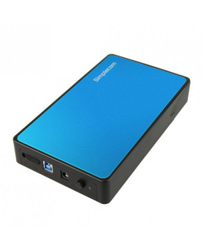 Buy Simplecom Tool Free 3.5" SATA HDD to USB 3.0 Hard Drive Enclosure in Blue SE325-BLUE