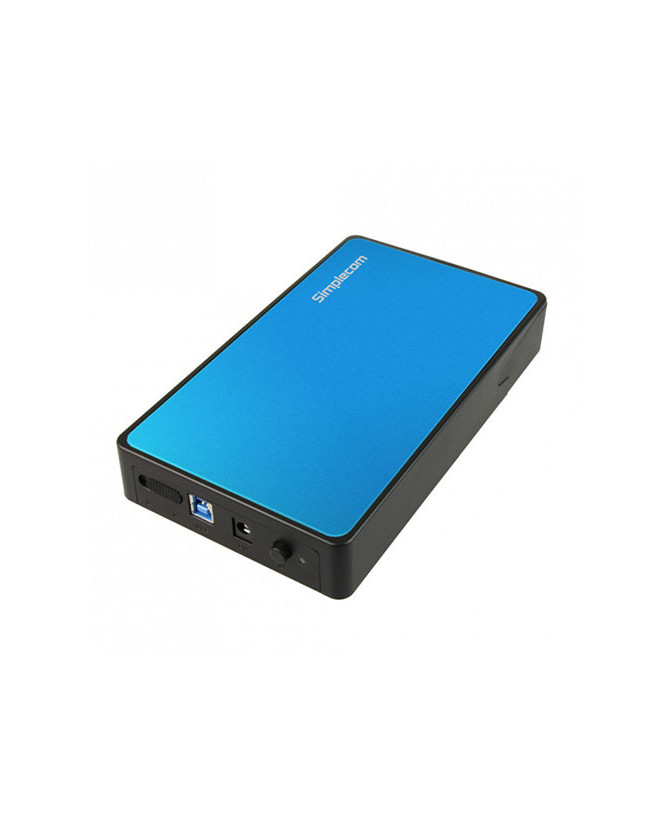 Buy Simplecom Tool Free 3.5" SATA HDD to USB 3.0 Hard Drive Enclosure in Blue SE325-BLUE