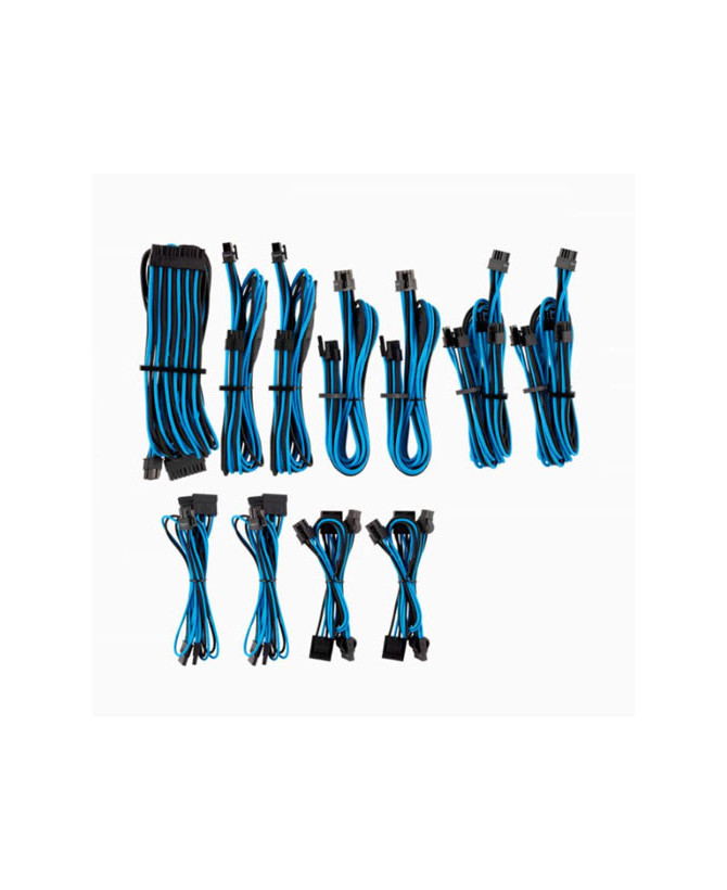 Buy Corsair Premium Individually Sleeved PSU Cables Pro Kit Type 4 Gen 4 CP-8920228 in Blue/Black