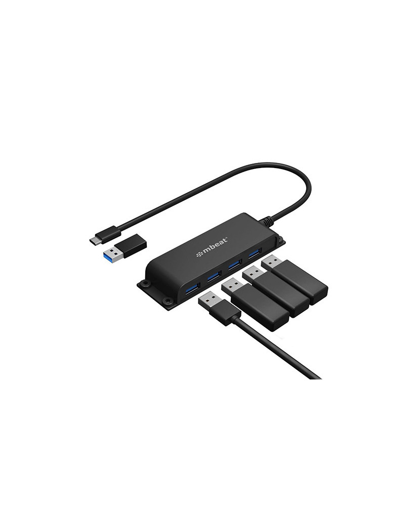 Buy mBeat Mountable 4-Port USB-C Hub MB-HUB-E04