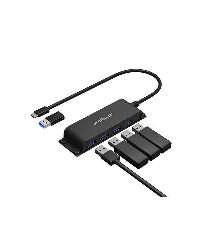 Buy mBeat Mountable 4-Port USB-C Hub MB-HUB-E04