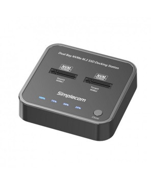 Buy Simplecom SD550 USB 3.2 Gen2 to Dual Bay NVMe M.2 SSD Docking Station Duplicator Offline Clone (SD550)