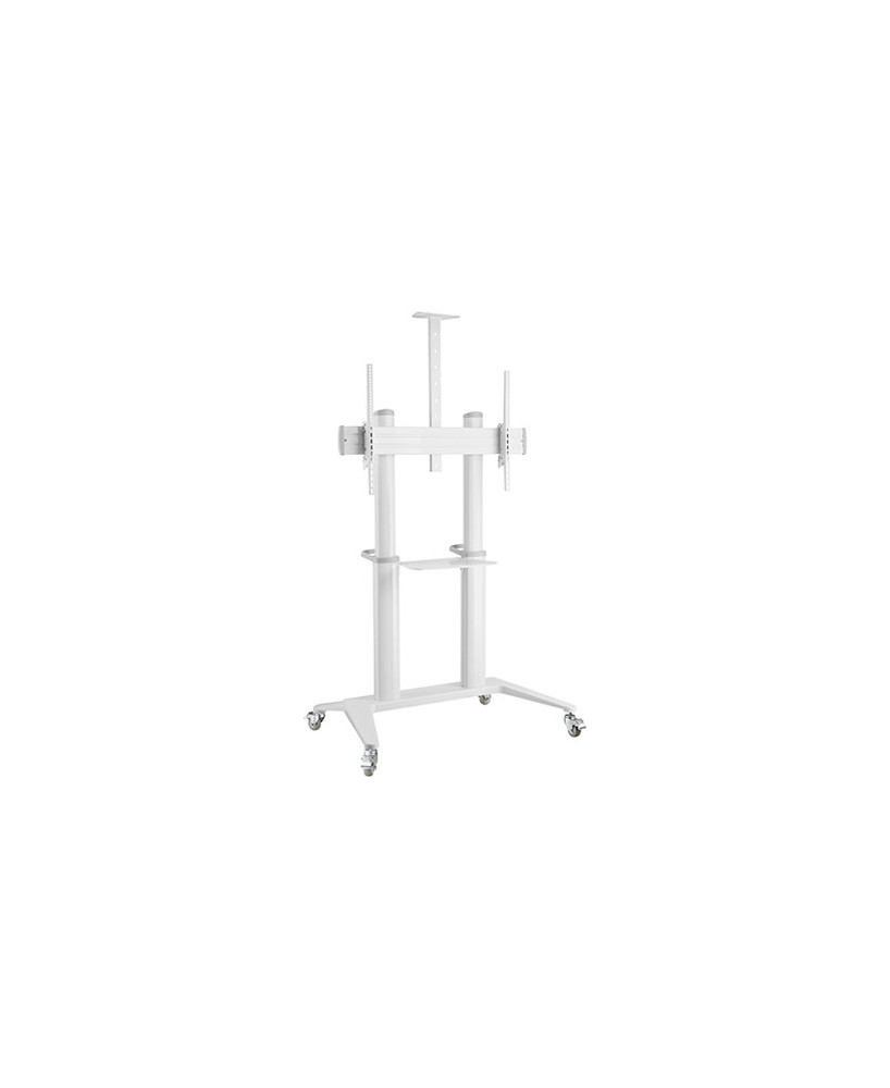 Buy Brateck Ultra-Modern Large Screen Aluminum TV Cart in White TTL12-610TW-W for 70" to 120" Screen