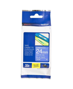 Buy Brother 24mm White on Blue TZE Tape TZE-555