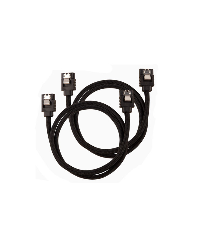 Buy Corsair 60cm Premium Sleeved SATA 6Gbps Cable in Black CC-8900252