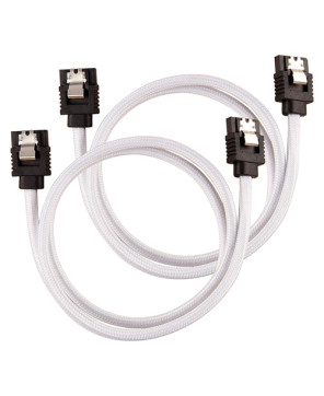 Buy Corsair 60cm Premium Sleeved SATA 6Gbps Cable in White CC-8900253